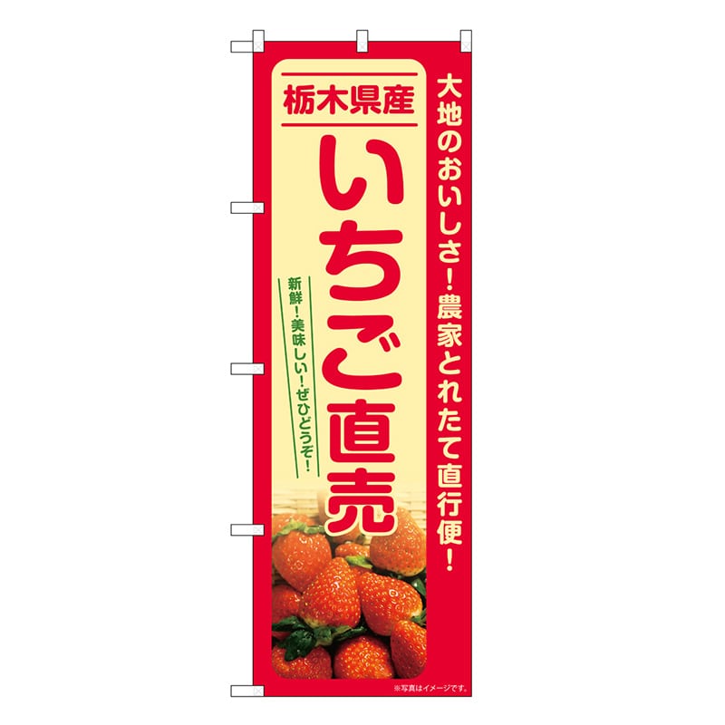 P・O・Pプロダクツ のぼり いちご直売 栃木県産 SNB-7213 1枚（ご注文単位1枚）【直送品】