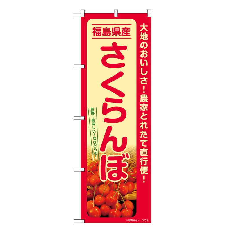 P・O・Pプロダクツ のぼり さくらんぼ 福島県産 SNB-7218 1枚（ご注文単位1枚）【直送品】