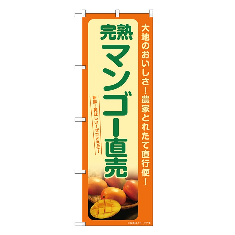 P・O・Pプロダクツ のぼり 完熟マンゴー直売 SNB-7253 1枚（ご注文単位1枚）【直送品】