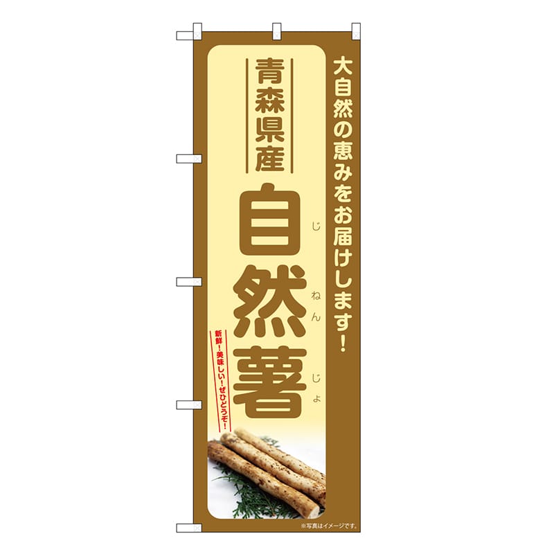 P・O・Pプロダクツ のぼり 自然薯 青森県産 SNB-7285 1枚（ご注文単位1枚）【直送品】