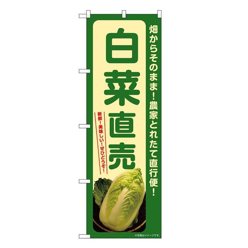P・O・Pプロダクツ のぼり 白菜直売 SNB-7306 1枚（ご注文単位1枚）【直送品】