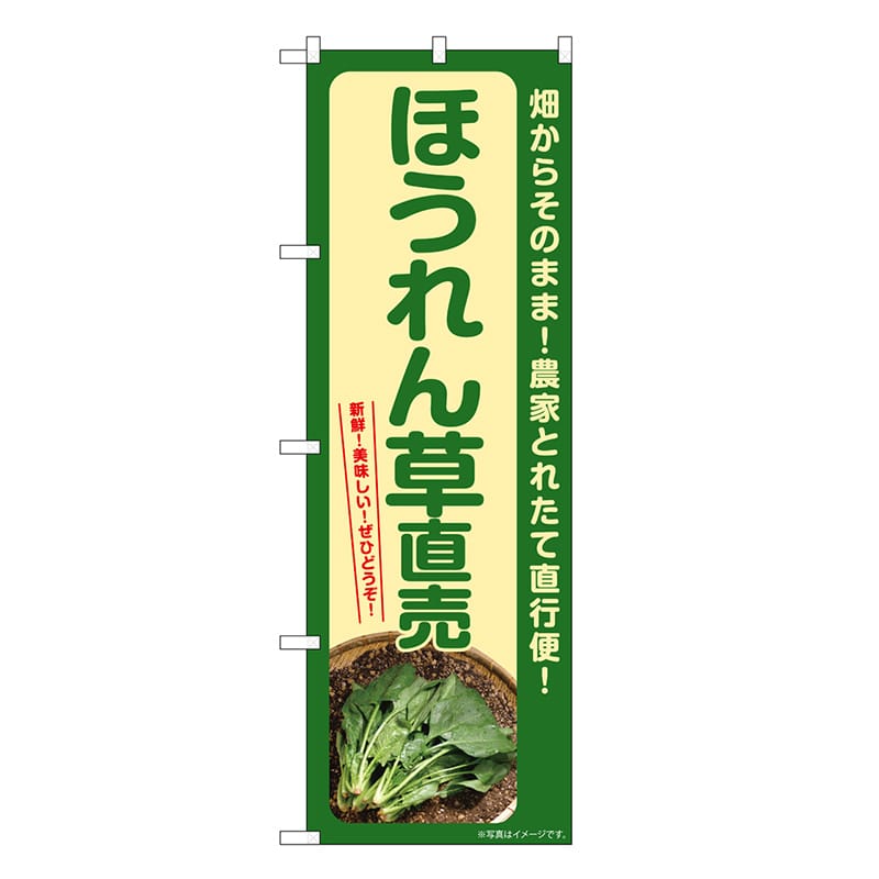 P・O・Pプロダクツ のぼり ほうれん草直売 SNB-7310 1枚（ご注文単位1枚）【直送品】
