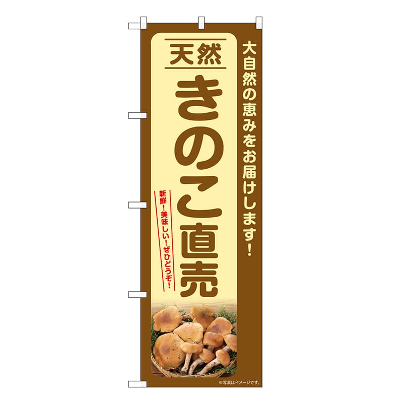P・O・Pプロダクツ のぼり 天然きのこ直売 SNB-7332 1枚（ご注文単位1枚）【直送品】