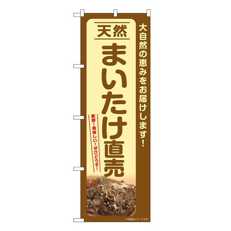 P・O・Pプロダクツ のぼり 天然まいたけ直売 SNB-7334 1枚（ご注文単位1枚）【直送品】