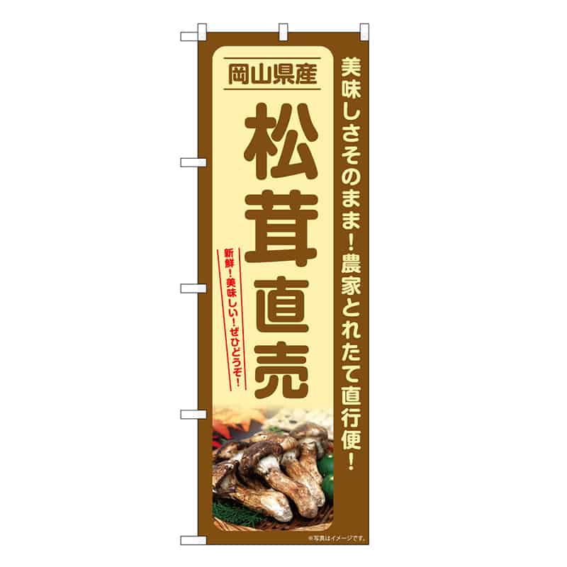 P・O・Pプロダクツ のぼり 松茸直売 岡山県産 SNB-7354 1枚（ご注文単位1枚）【直送品】