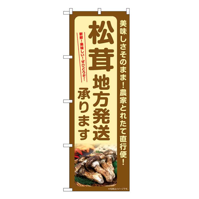 P・O・Pプロダクツ のぼり 松茸 地方発送承ります SNB-7363 1枚（ご注文単位1枚）【直送品】