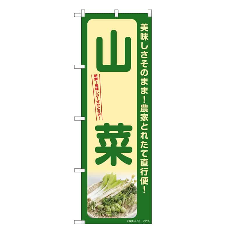 P・O・Pプロダクツ のぼり 山菜 SNBー7375 1枚（ご注文単位1枚）【直送品】
