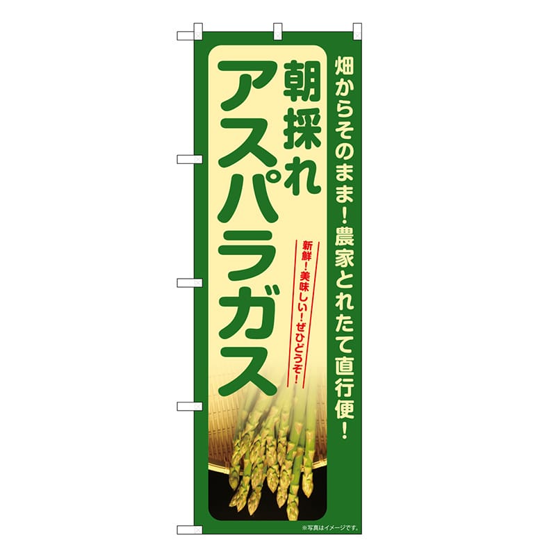 P・O・Pプロダクツ のぼり アスパラガス 朝採れ SNB-7397 1枚（ご注文単位1枚）【直送品】