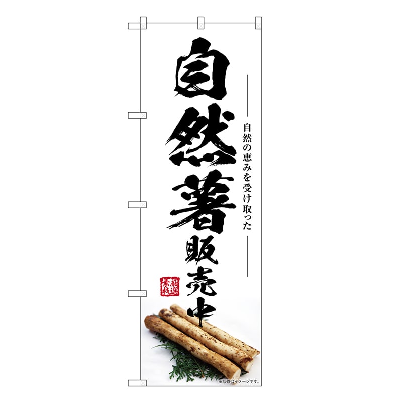 P・O・Pプロダクツ のぼり 自然薯販売中 SNB-7409 1枚（ご注文単位1枚）【直送品】