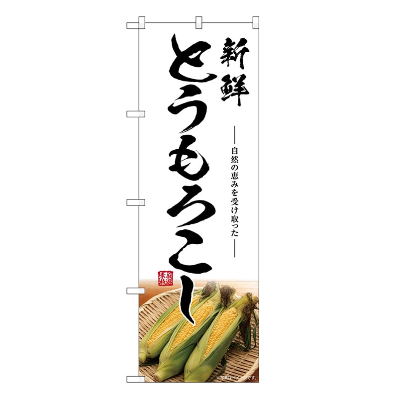 P・O・Pプロダクツ のぼり とうもろこし 新鮮 SNB-7517 1枚（ご注文単位1枚）【直送品】