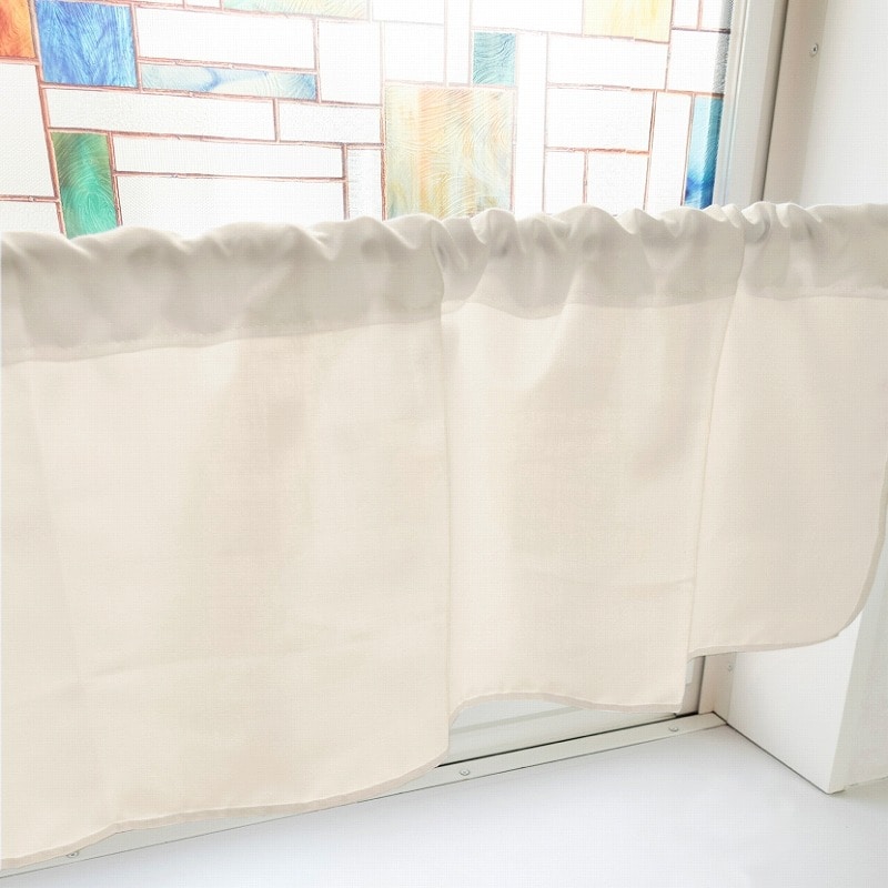 P・O・Pプロダクツ カフェカーテン W1000 41697　茶　DIC2039 1枚（ご注文単位1枚）【直送品】