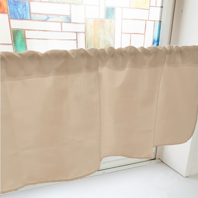 P・O・Pプロダクツ カフェカーテン W1000 41703　茶　DIC2303 1枚（ご注文単位1枚）【直送品】
