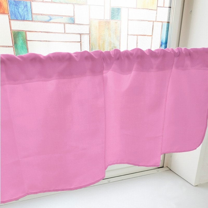 P・O・Pプロダクツ カフェカーテン W800 41748　ピンク　DIC584 1枚（ご注文単位1枚）【直送品】