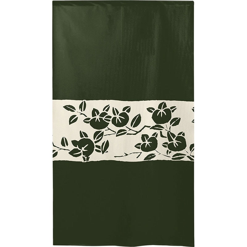 P・O・Pプロダクツ 市松レースのれん 41869 たちばな 緑地 1枚(ご注文単位1枚)【直送品】