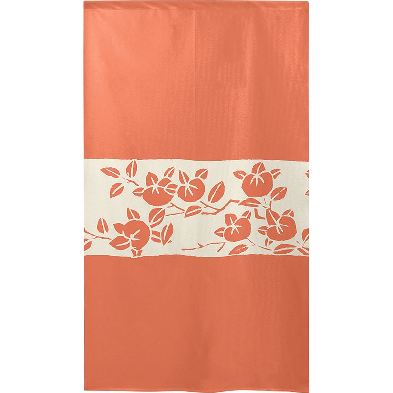 P・O・Pプロダクツ 市松レースのれん 41871 たちばな 桃地 1枚(ご注文単位1枚)【直送品】