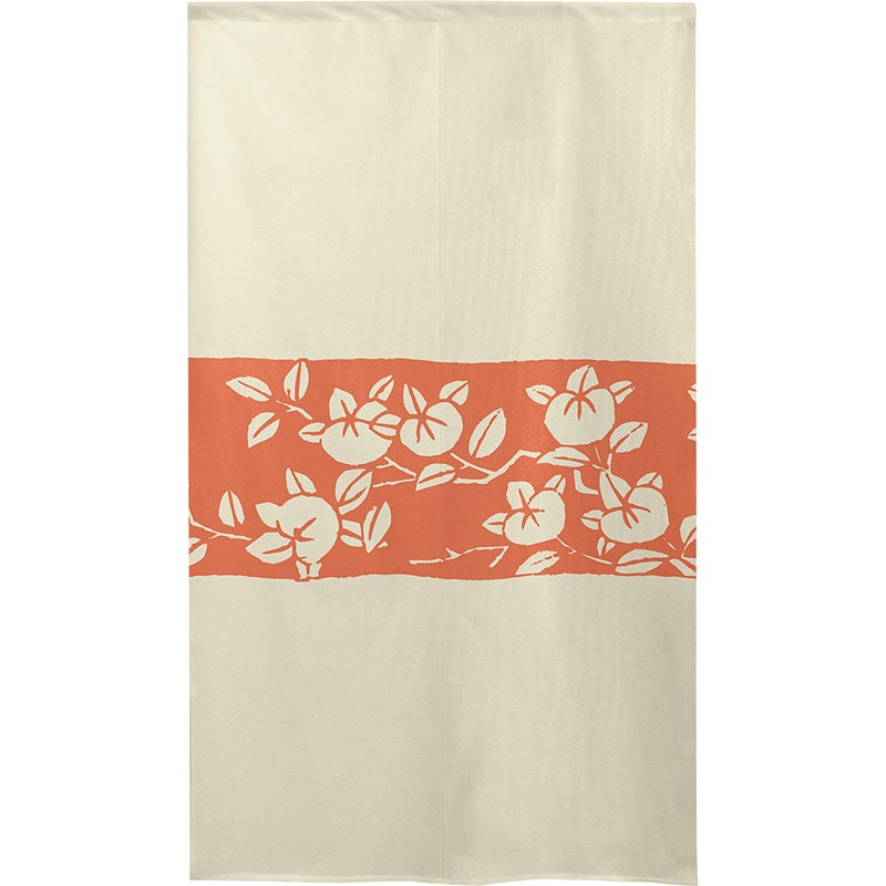 P・O・Pプロダクツ 市松レースのれん 41875 たちばな 桃 1枚(ご注文単位1枚)【直送品】