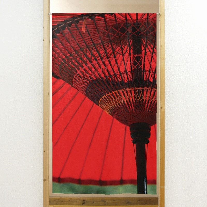 P・O・Pプロダクツ 市松レースのれん 41909 和傘 1枚(ご注文単位1枚)【直送品】