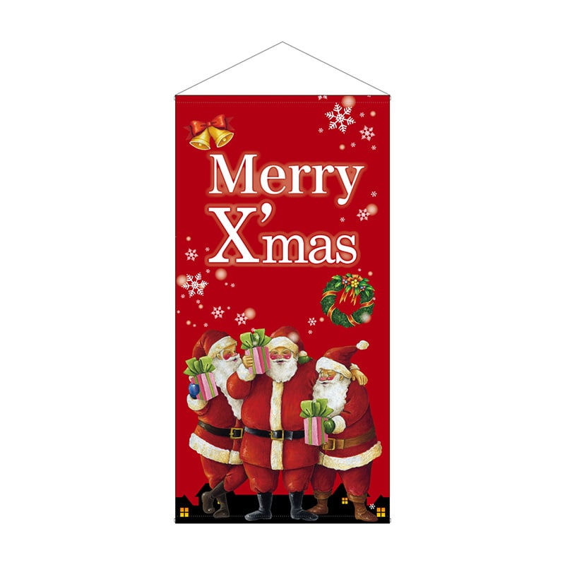 P・O・Pプロダクツ 防炎タペストリー  42670　Xmasプレゼント赤 1枚（ご注文単位1枚）【直送品】