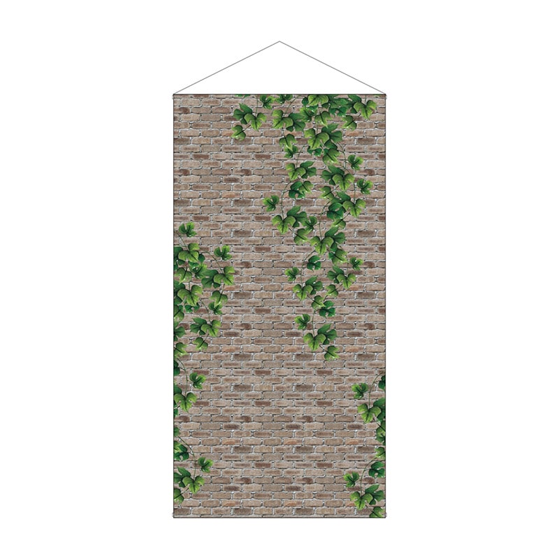P・O・Pプロダクツ 防炎タペストリー 42691 白レンガとツタ 1枚(ご注文単位1枚)【直送品】