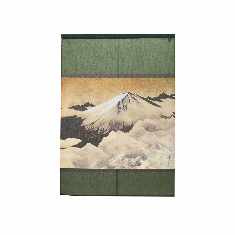 P・O・Pプロダクツ 市松レースのれん  43734　大観　正気放光　2 1枚（ご注文単位1枚）【直送品】