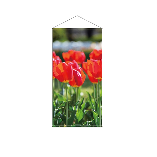 P・O・Pプロダクツ 防炎タペストリー 44541 チューリップ写真 1枚(ご注文単位1枚)【直送品】