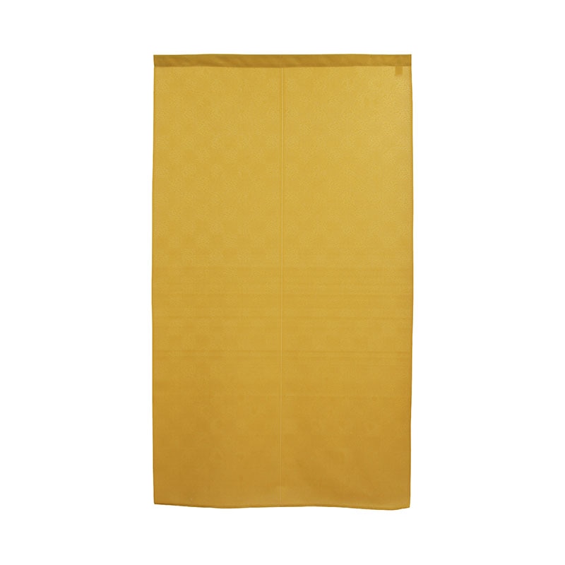 P・O・Pプロダクツ 市松レースのれん　半間  44607　からし 1枚（ご注文単位1枚）【直送品】