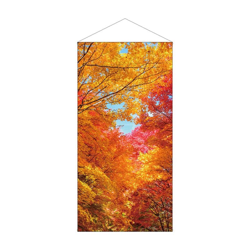 P・O・Pプロダクツ 防炎タペストリー 秋 紅葉 55291 1枚（ご注文単位1枚）【直送品】