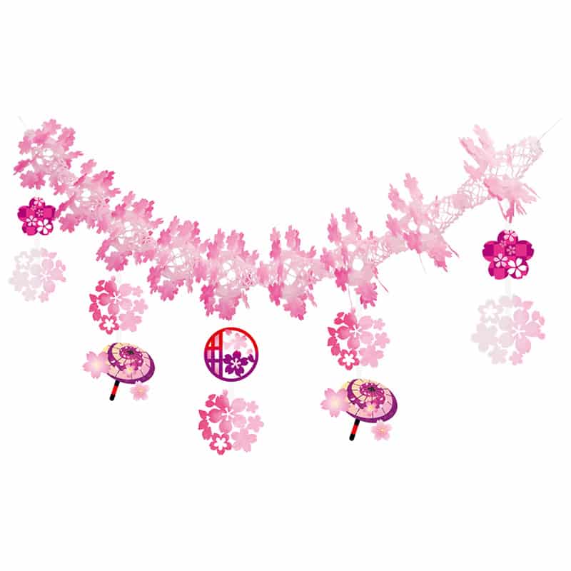 P・O・Pプロダクツ ガーランド レトロ桜 55902 1枚（ご注文単位1枚）【直送品】