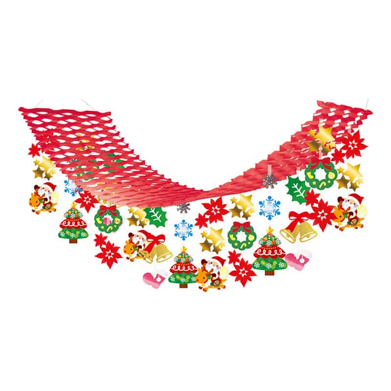 P・O・Pプロダクツ プリーツハンガー ハッピークリスマス 55941 1枚(ご注文単位1枚)【直送品】