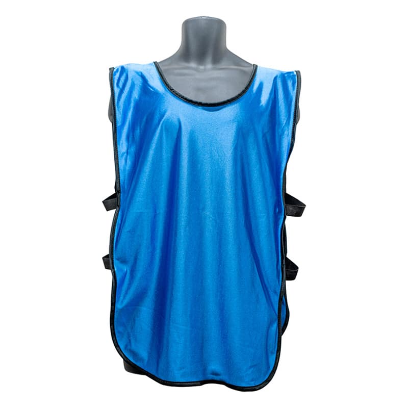 P・O・Pプロダクツ ビブス 無地 青 フリーサイズ 56008 1枚（ご注文単位1枚）【直送品】