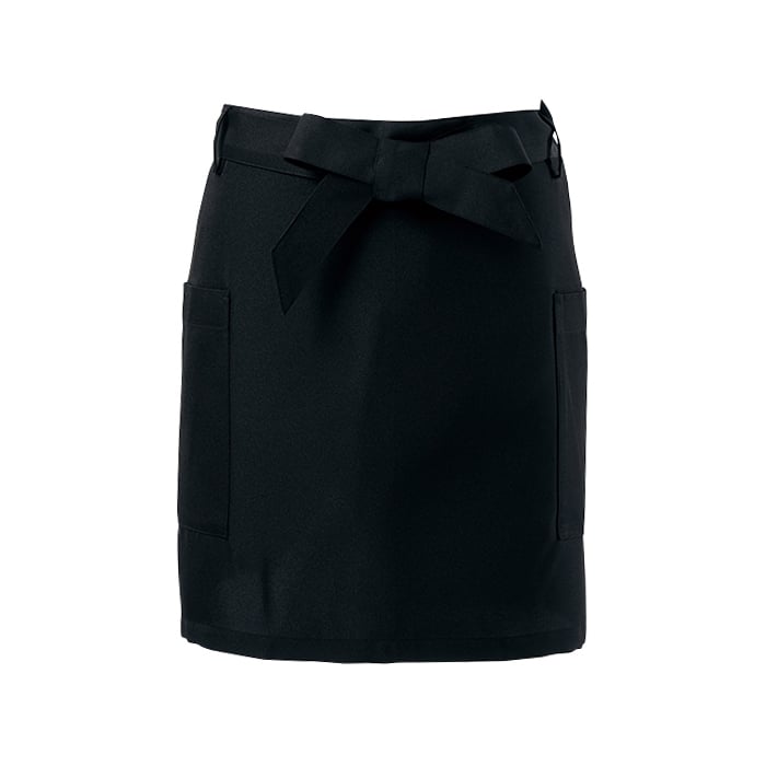 P・O・Pプロダクツ ショートエプロン ブラック フリーサイズ 56010 1枚（ご注文単位1枚）【直送品】