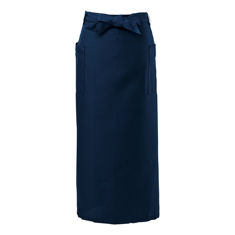 P・O・Pプロダクツ ロングエプロン ネイビー フリーサイズ 56022 1枚（ご注文単位1枚）【直送品】