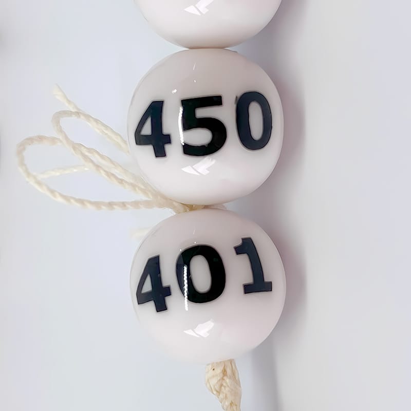 P・O・Pプロダクツ ガラポン抽選器 番号入抽選球 50球 401～450 58495 1個（ご注文単位1個）【直送品】