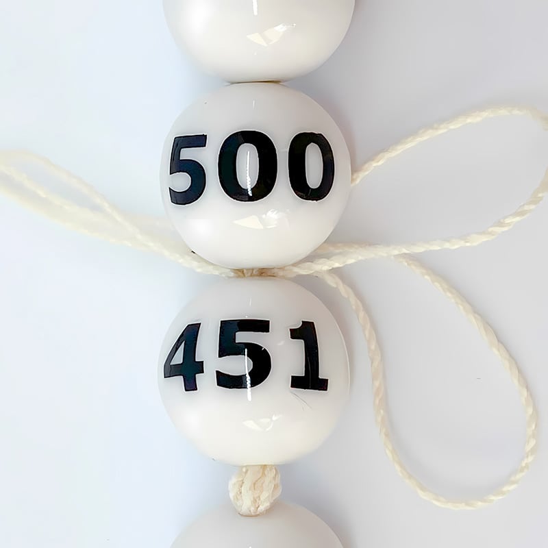 P・O・Pプロダクツ ガラポン抽選器 番号入抽選球 50球 451～500 58496 1個（ご注文単位1個）【直送品】