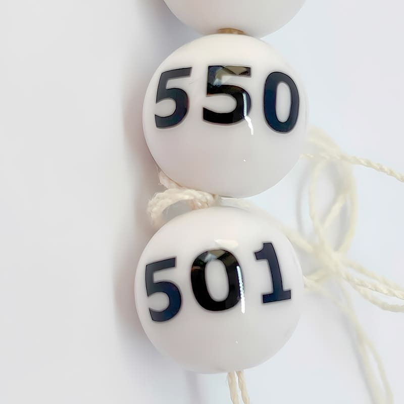 P・O・Pプロダクツ ガラポン抽選器 番号入抽選球 50球 501～550 58497 1個（ご注文単位1個）【直送品】