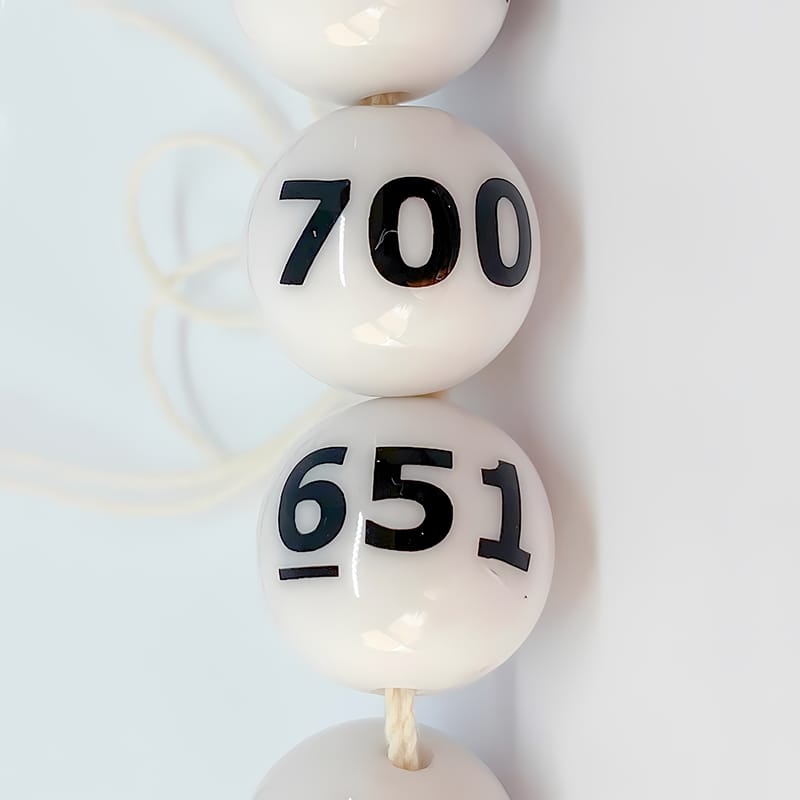 P・O・Pプロダクツ ガラポン抽選器 番号入抽選球 50球 651～700 58500 1個（ご注文単位1個）【直送品】