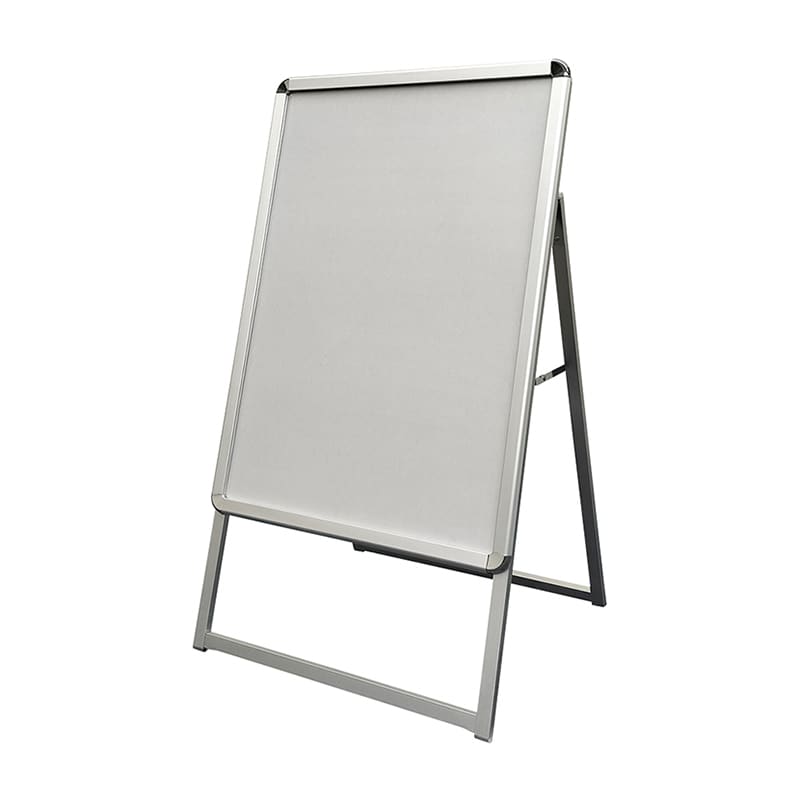 P・O・Pプロダクツ パネルスタンド A型ポスターグリップスタンド 片面 B2 シルバー 58593 1台（ご注文単位1台）【直送品】
