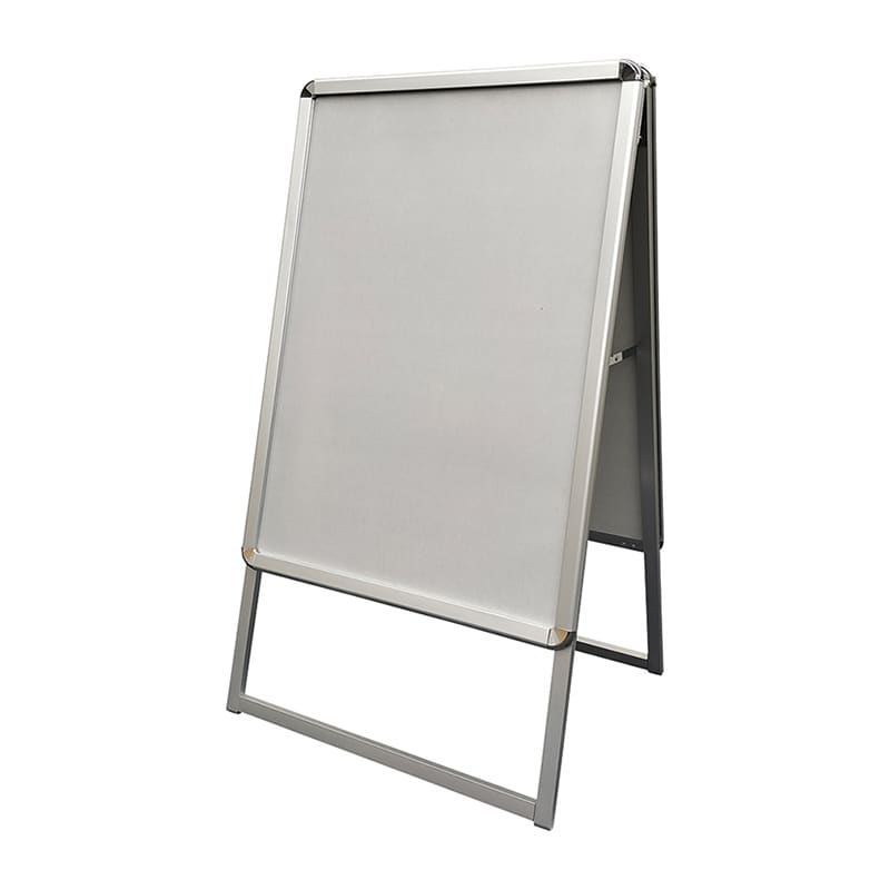 P・O・Pプロダクツ パネルスタンド A型ポスターグリップスタンド 両面 B2 シルバー 58595 1台（ご注文単位1台）【直送品】