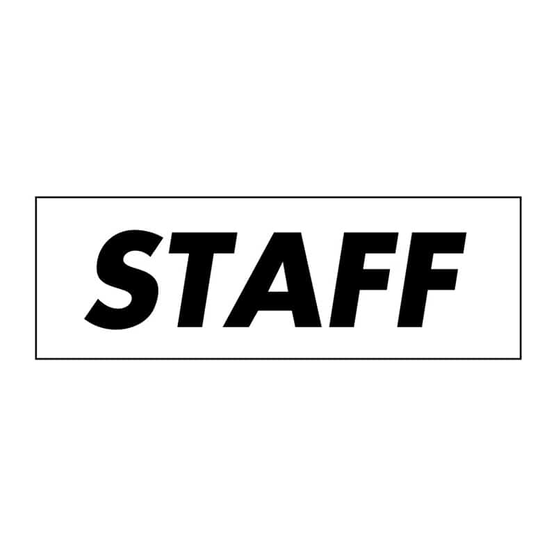 P・O・Pプロダクツ 簡易ゼッケン STAFF 58701 1枚（ご注文単位1枚）【直送品】