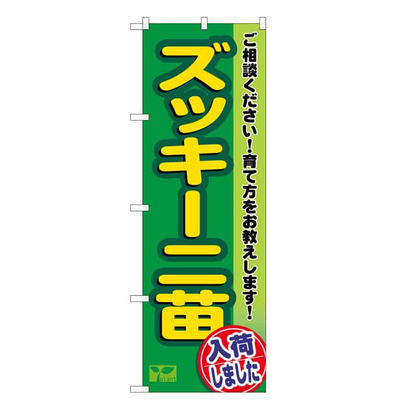 P・O・Pプロダクツ のぼり ズッキーニ苗入荷しました 58958 1枚（ご注文単位1枚）【直送品】