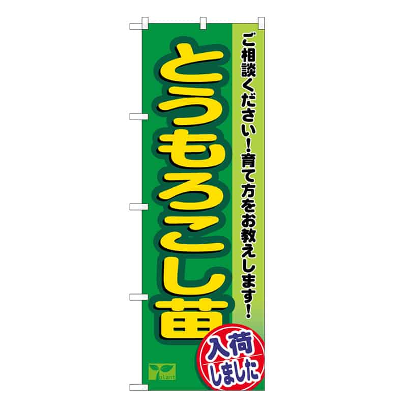 P・O・Pプロダクツ のぼり とうもろこし苗入荷しました 58959 1枚（ご注文単位1枚）【直送品】