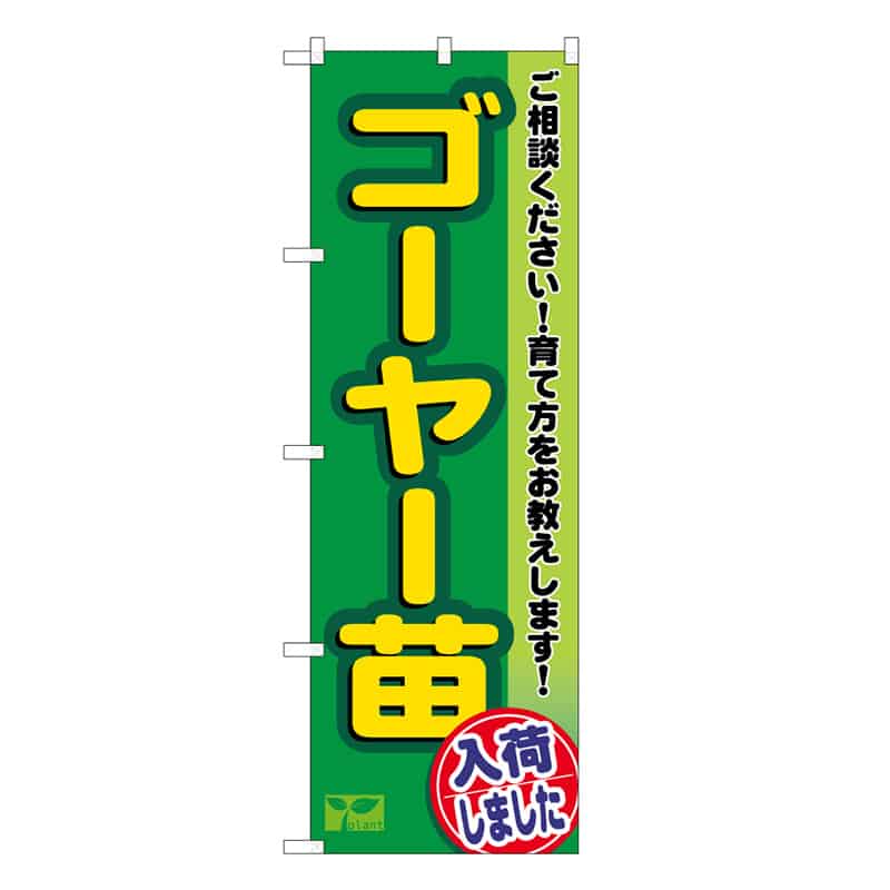 P・O・Pプロダクツ のぼり ゴーヤー苗入荷しました 58961 1枚（ご注文単位1枚）【直送品】