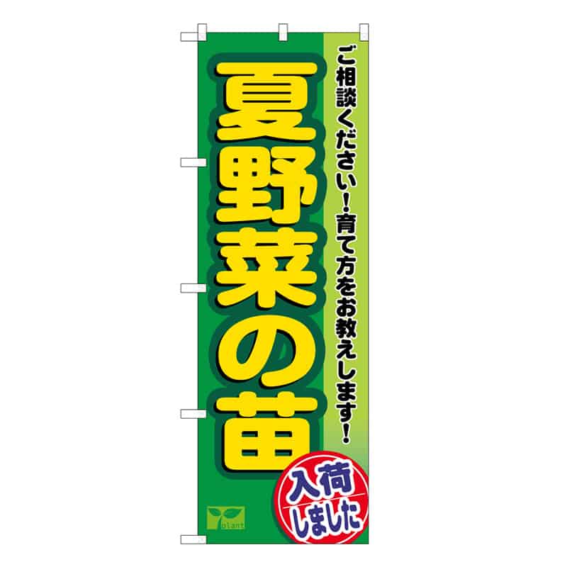 P・O・Pプロダクツ のぼり 夏野菜の苗入荷しました 58988 1枚（ご注文単位1枚）【直送品】