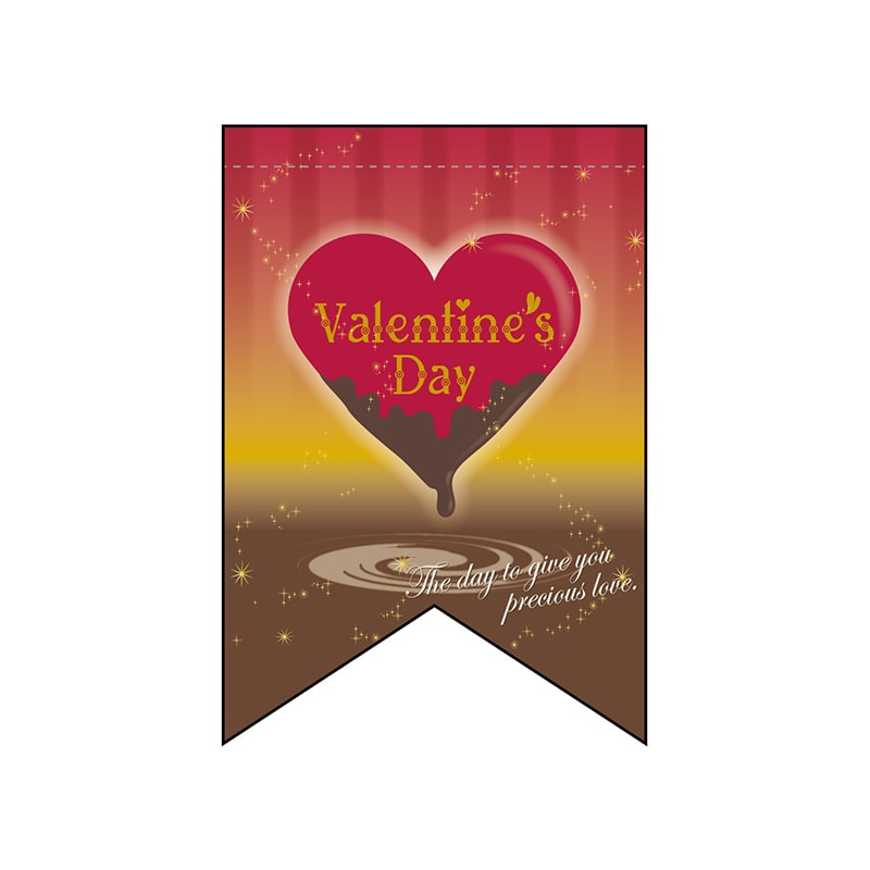 P・O・Pプロダクツ 変形タペストリー リボンカット 60957 バレンタインデー(1) 1枚(ご注文単位1枚)【直送品】