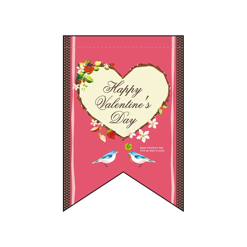 P・O・Pプロダクツ 変形タペストリー リボンカット 60959 バレンタインデー(3) 1枚(ご注文単位1枚)【直送品】