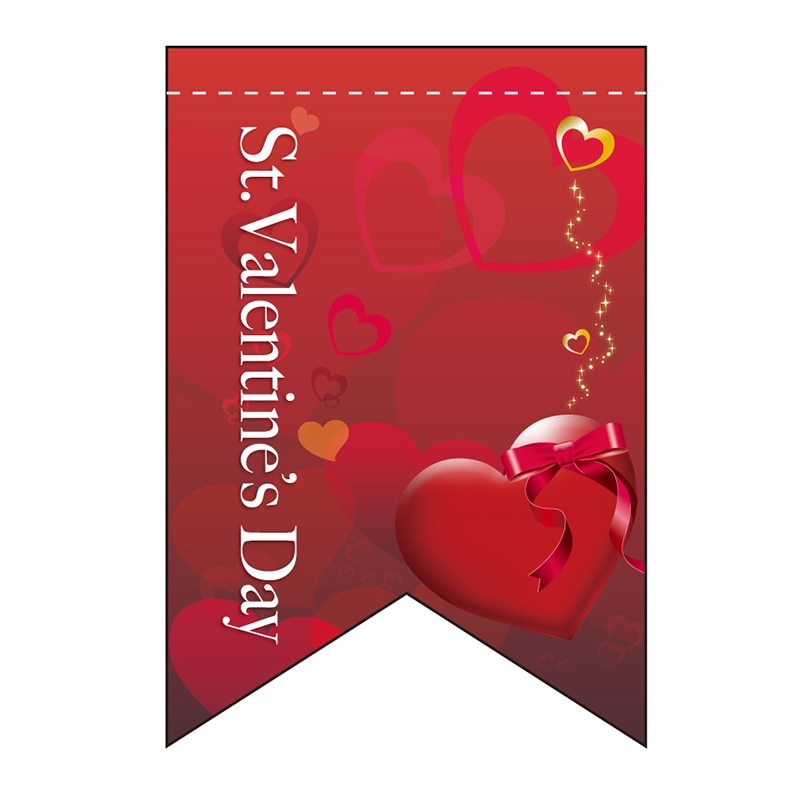 P・O・Pプロダクツ ミニタペストリー両面  61005　バレンタイン（8） 1枚（ご注文単位1枚）【直送品】