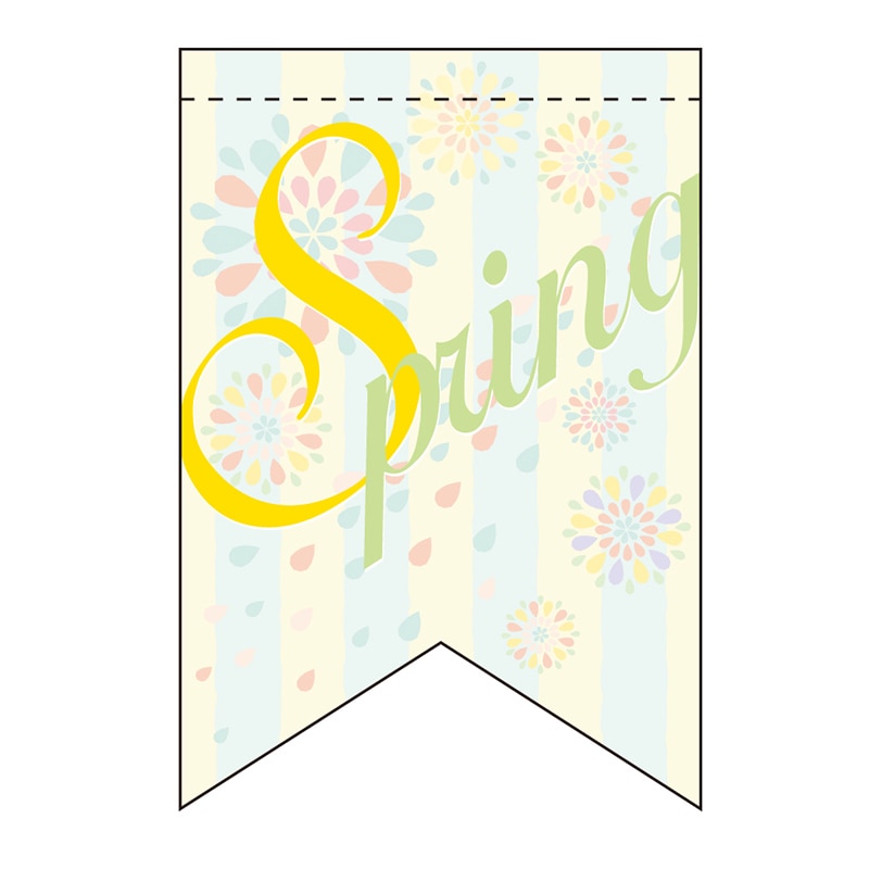 P・O・Pプロダクツ ミニタペストリー両面  61016　スプリングパステル 1枚（ご注文単位1枚）【直送品】