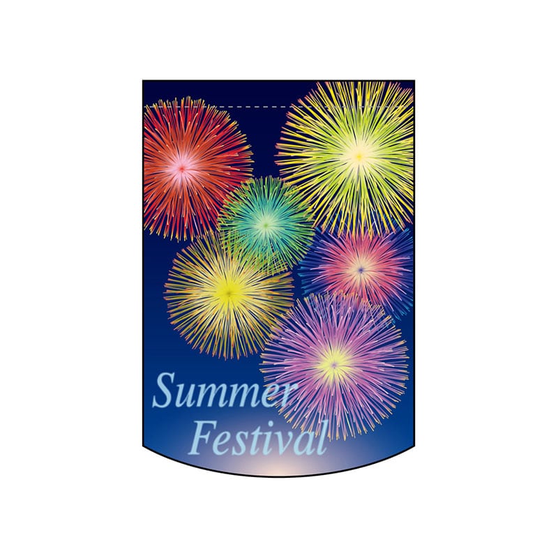 P・O・Pプロダクツ ミニタペストリー両面 61052 SummerFes 1枚(ご注文単位1枚)【直送品】