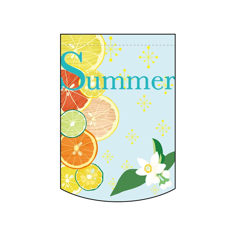 P・O・Pプロダクツ ミニタペストリー両面 61056 Summerフルーツ 1枚(ご注文単位1枚)【直送品】