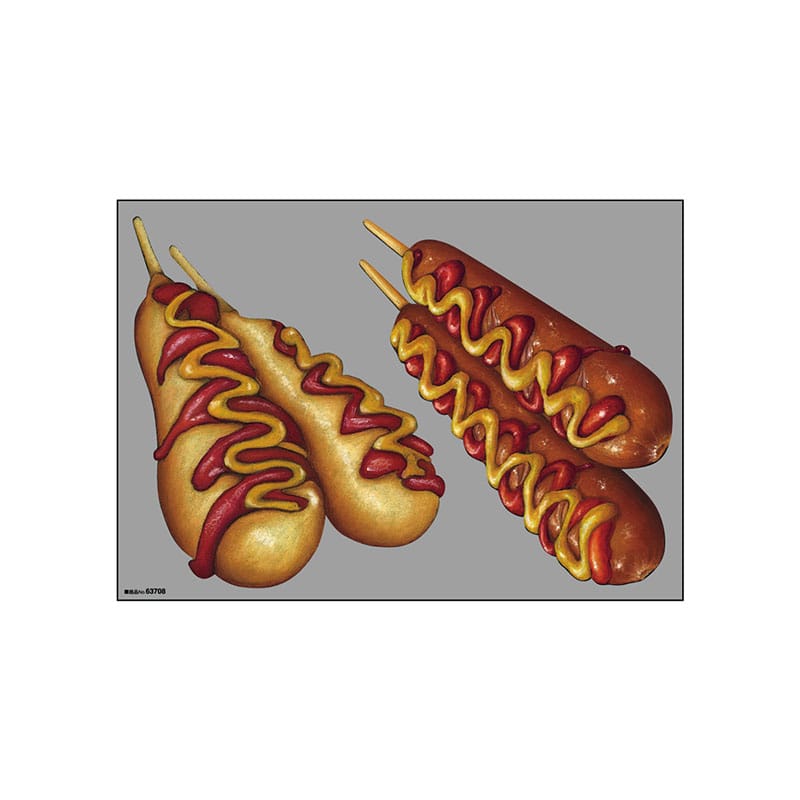 P・O・Pプロダクツ ウィンドウシール 両面 63708　アメリカンドック 1枚（ご注文単位1枚）【直送品】